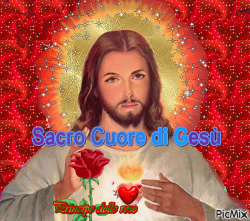 Sacro Cuore di Gesù - GIF animé gratuit