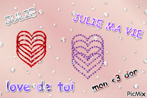 julie ma vie - Бесплатный анимированный гифка