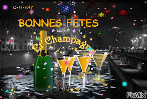 Bonnes fêtes - Zdarma animovaný GIF