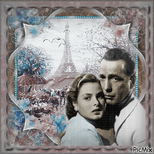 Ingrid Bergman & Humphrey Bogart - Gratis geanimeerde GIF