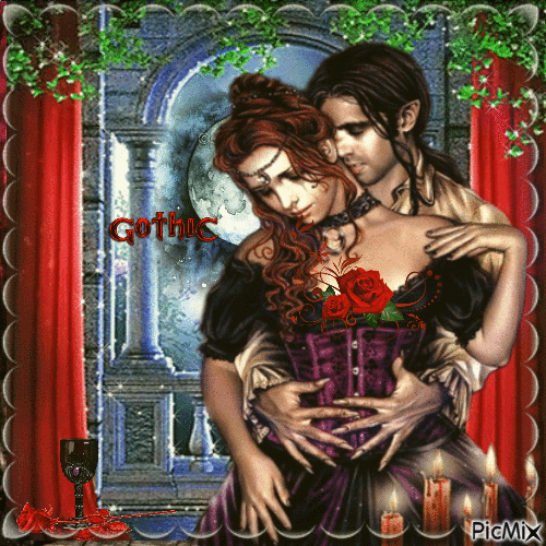 Couple-gothique - Besplatni animirani GIF