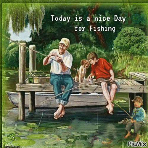Fishing - GIF animado gratis
