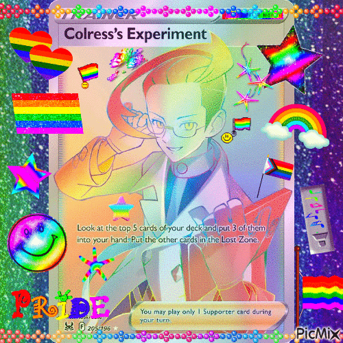 Rainbow Colress Card - GIF animasi gratis
