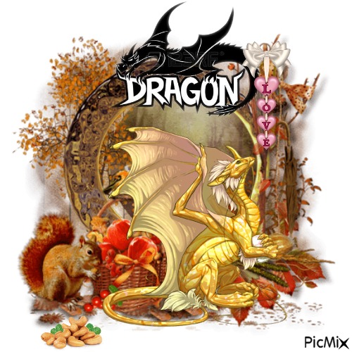Dragon Love - PNG gratuit