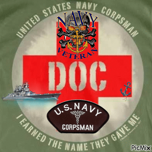 U.S. Navy Corpsman Veteran - Безплатен анимиран GIF