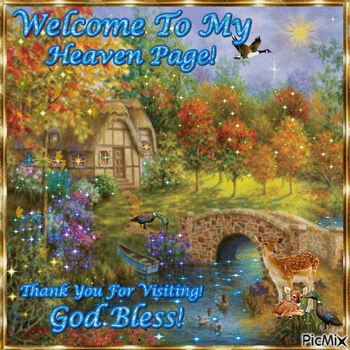 Welcome To My Heaven Page! - Бесплатни анимирани ГИФ