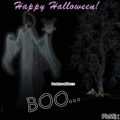 happy halloween boo - Бесплатный анимированный гифка