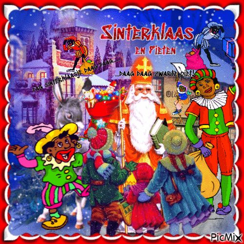Sinterklaas en Pieten - Бесплатный анимированный гифка