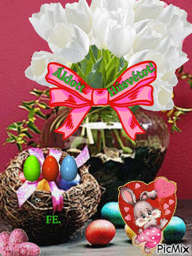 Áldott Húsvétot! - Ingyenes animált GIF