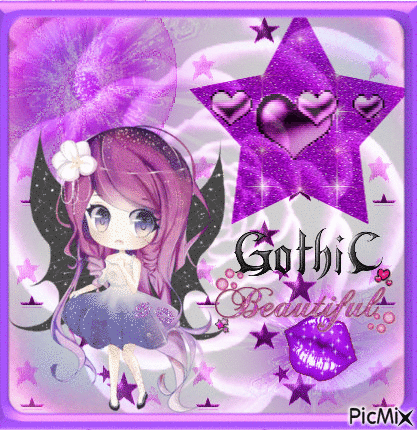 gothic beautiful!! - GIF animado gratis