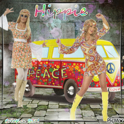 Hippie par BBM - Бесплатный анимированный гифка