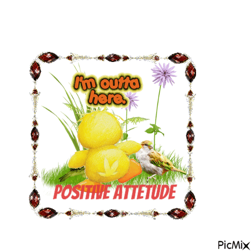 positive attitude - GIF animado grátis