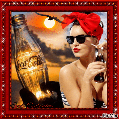 Coca Cola de verão - GIF animasi gratis
