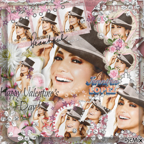 Jennifer Lopez Valentine`s Day - Animovaný GIF zadarmo