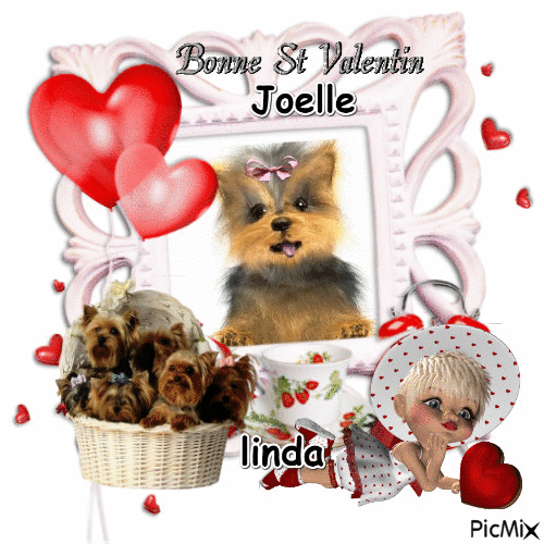 Bonne Saint-Valentin Joelle - GIF animé gratuit