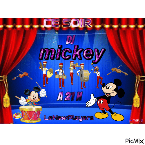 dj mickey - GIF animé gratuit