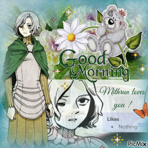 Mithrun loves you. Good morning - Nemokamas animacinis gif