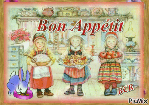 Bon appétit - Ilmainen animoitu GIF