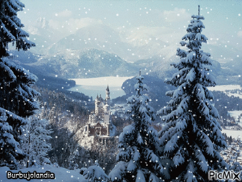Paisajes nevados - GIF animado gratis - PicMix