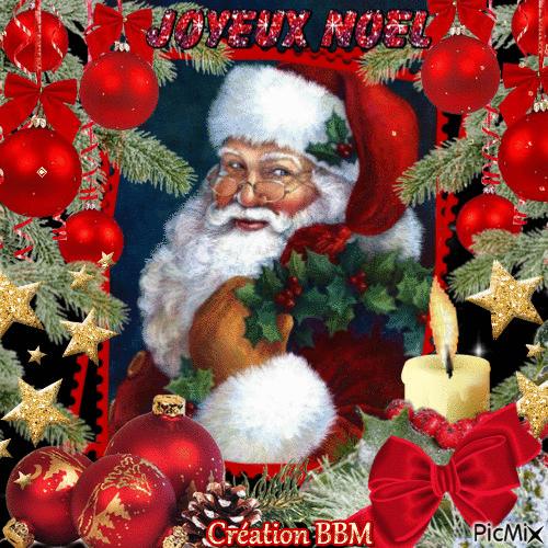Le Père Noël par BBM - Gratis geanimeerde GIF