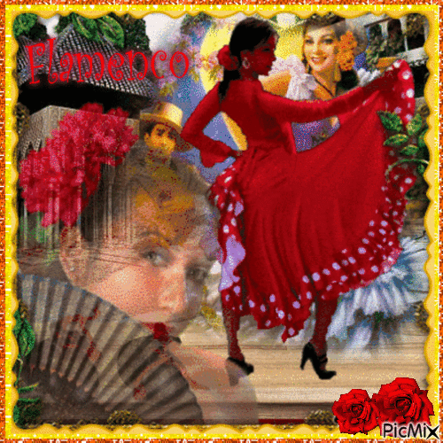 Flamenco Dancer - Darmowy animowany GIF