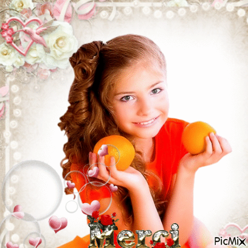 Merci pour les oranges - Ingyenes animált GIF