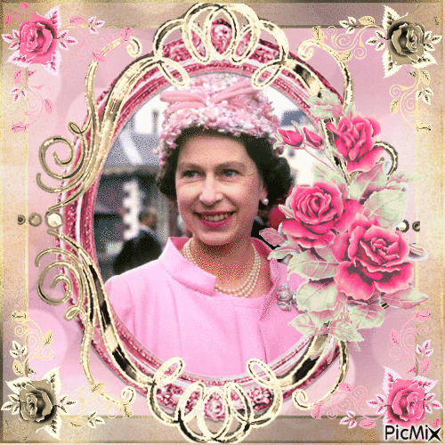 Elizabeth II, Reine d'Angleterre - Animovaný GIF zadarmo