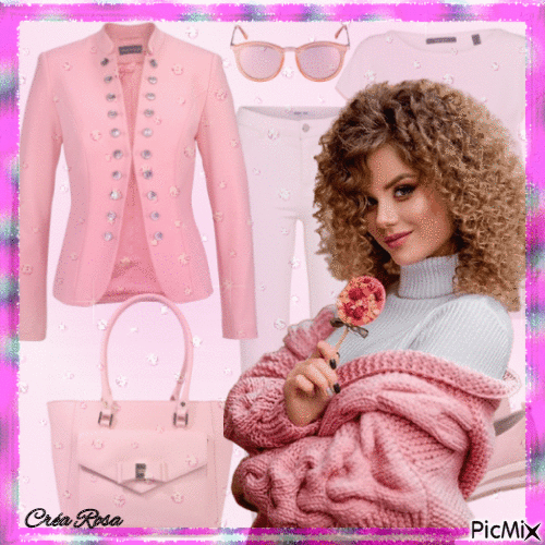 Concours : Look rose stylé - GIF animate gratis