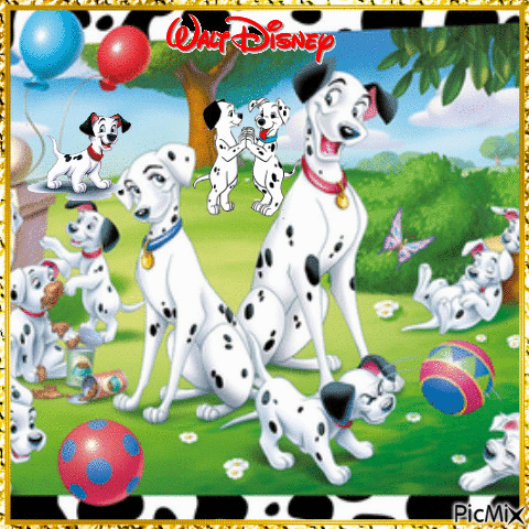 Les 101 Dalmatiens - Bezmaksas animēts GIF