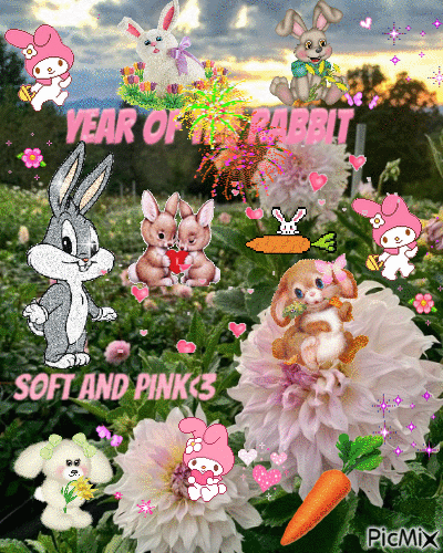 Happy year of the rabbit! :D - Free animated GIF