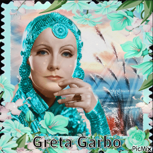 Greta Garbo - Free animated GIF
