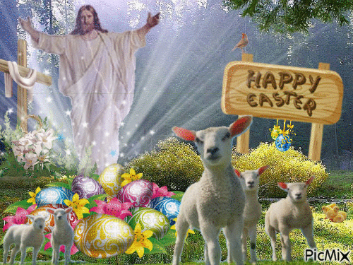 Happy Easter - Animovaný GIF zadarmo