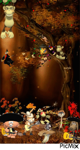 floresta encantada - Darmowy animowany GIF