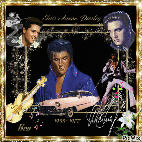 Elvis Presley Memorial - Бесплатный анимированный гифка