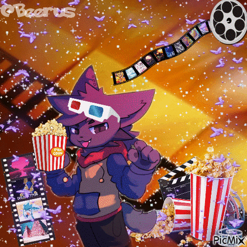 Let's go to the movies ! - 無料のアニメーション GIF