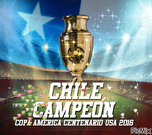 Chile Campeon - GIF animate gratis