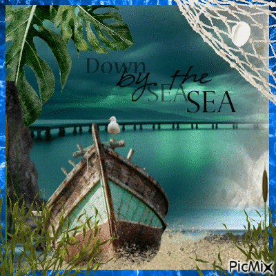 down by the sea - GIF animate gratis