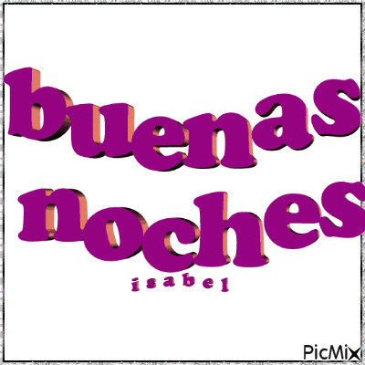 BUENAS NOCHES - Animovaný GIF zadarmo