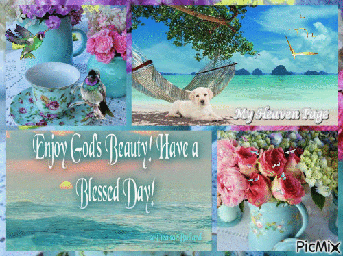 Enjoy GODS BEAUTY! HAVE A BLESSED DAY! - Ingyenes animált GIF