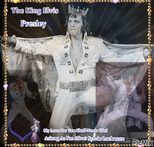 The King Elvis Presley - Nemokamas animacinis gif