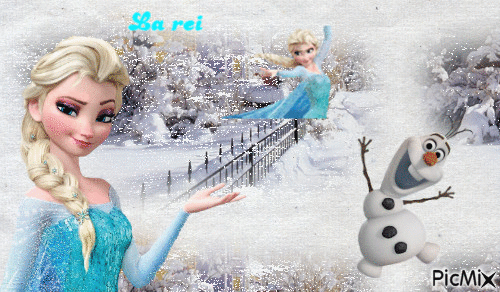 la reine des neiges - Animovaný GIF zadarmo