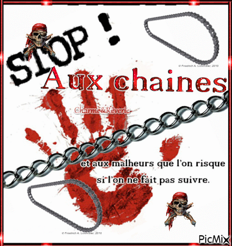 Stop aux Chaines - GIF animado grátis