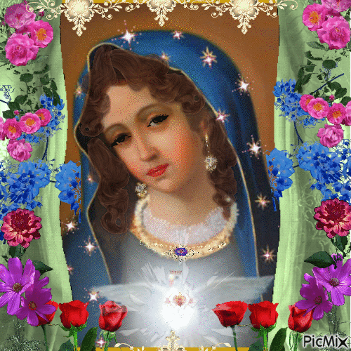 Flame of Love of the Immaculate Heart. - GIF animado gratis