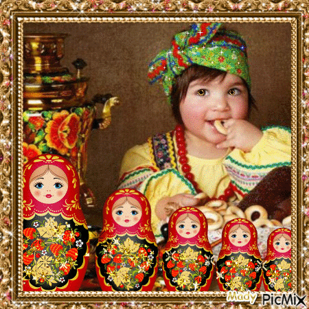 Les poupées Russes" - Darmowy animowany GIF