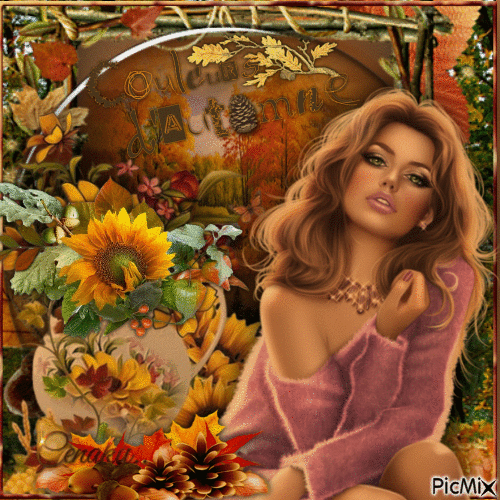 Portrait d'automne - Gratis animeret GIF
