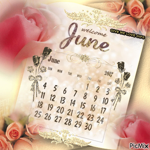 WELCOME JUNE - Free animated GIF