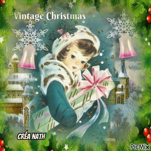 Noël vintage, concours - Free animated GIF