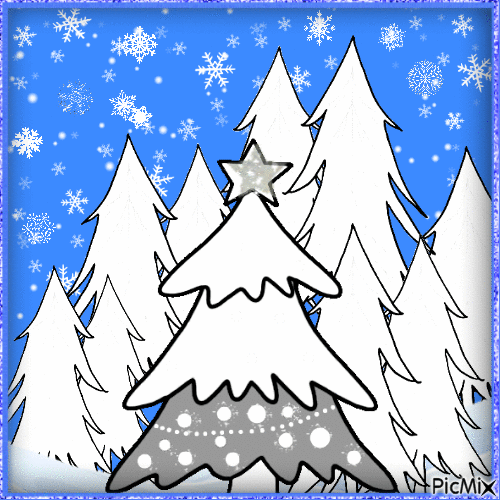 White Christmas - GIF animado gratis