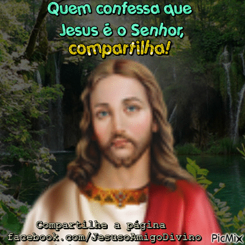 Quem confessa que Jesus é o Senhor, compartilha! - Darmowy animowany GIF