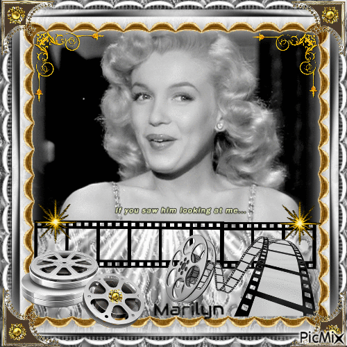 Marilyn Monroe, Actrice américaine - GIF animado grátis